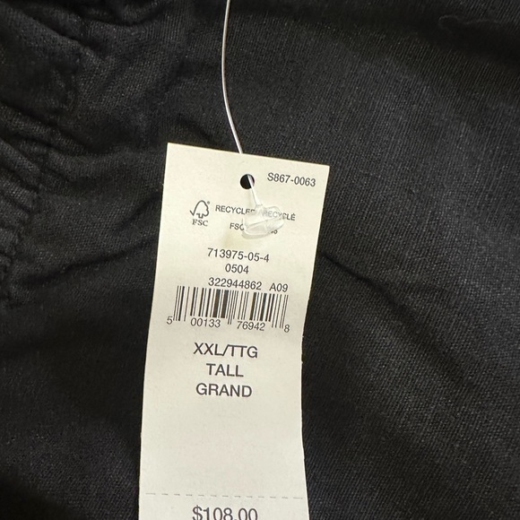 New GAP Size XXL Tall Wide Leg Linen Blend Pants - Picture 2 of 5